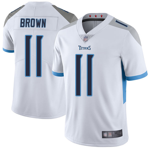 Tennessee Titans Limited White Men A.J. Brown Road Jersey NFL Football 11 Vapor Untouchable